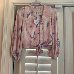 Buddy love blouse- never worn. Size Small